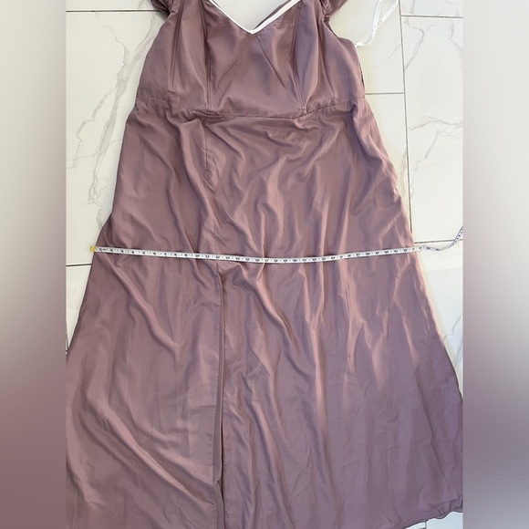 NWT Azazie Audrianna Maxi dress/ Gown/ Dusk/ Double lined/ Approx. size US 14/16 - Picture 16 of 17